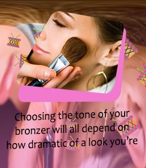 Applying bronzer