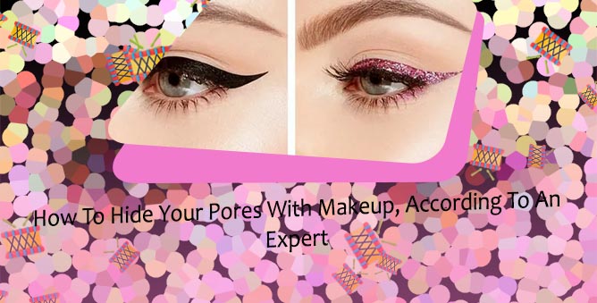 Applying eyeliner to top lid