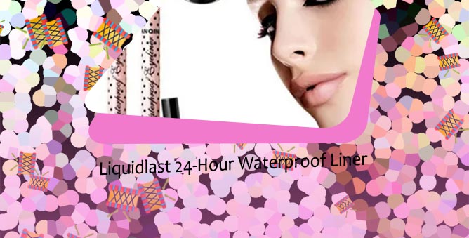 Dark red liquid eyeliner