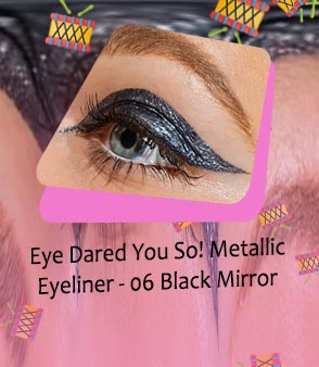 Metallic black eyeliner