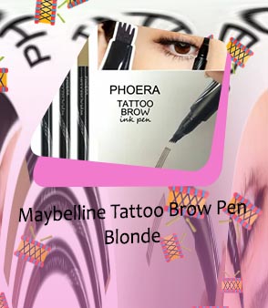 Tattoo brow blonde